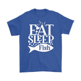 EAT SLEEP FISH Unisex T-Shirt 10 colors available