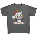 Cute UNICORN with Christmas Lights Youth T-Shirt