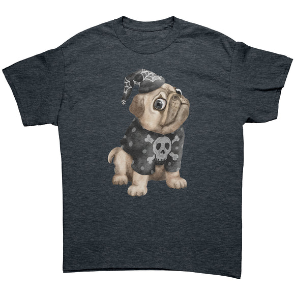 Cute Witchy Halloween PUG Unisex T-Shirt