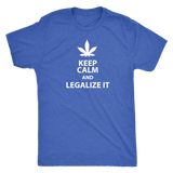 Keep Calm and Legalize It Men's Triblend T-Shirt - J & S Graphics