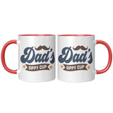 DAD'S Sippy Cup 11oz Color Accent COFFEE MUG