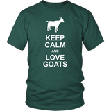 KEEP CALM and LOVE GOATS Unisex T-Shirt - J & S Graphics