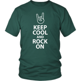 KEEP COOL and ROCK ON Unisex T-Shirt - J & S Graphics