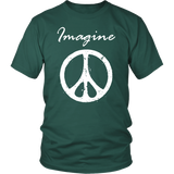 IMAGINE PEACE Short Sleeve Unisex T-Shirt - J & S Graphics