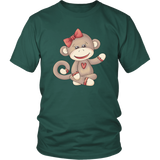 GIRL SOCK MONKEY Unisex T-Shirt - J & S Graphics