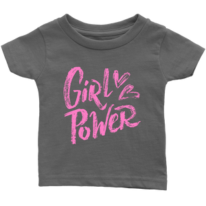 GIRL POWER Snap Infant T-Shirt - J & S Graphics