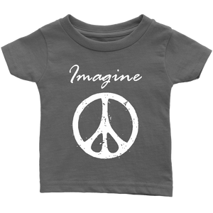 IMAGINE PEACE Short Sleeve Infant T-Shirt - J & S Graphics