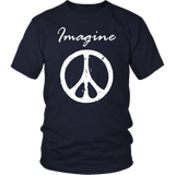 IMAGINE PEACE Short Sleeve Unisex T-Shirt - J & S Graphics