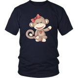 GIRL SOCK MONKEY Unisex T-Shirt - J & S Graphics