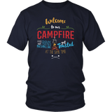 WELCOME TO OUR CAMPFIRE Unisex T-Shirt - J & S Graphics