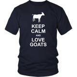 KEEP CALM and LOVE GOATS Unisex T-Shirt - J & S Graphics