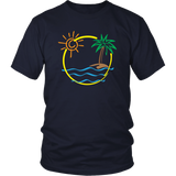 TROPICAL BEACH ISLAND Unisex T-Shirt - J & S Graphics