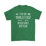 I'm the Youngest Child Men's T-Shirt, The Rules Don't Apply to Me - J & S Graphics