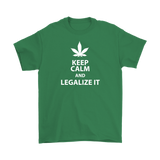 Keep Calm and Legalize It Men's T-Shirt - J & S Graphics