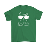 CATTITUDE Does it Look Like I Care? Men's T-Shirt - J & S Graphics