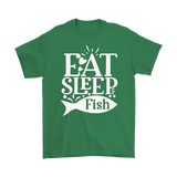 EAT SLEEP FISH Unisex T-Shirt 10 colors available