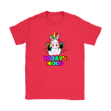 Today's Mood Unicorn giving the finger Men's and Women's T-Shirts