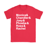 FRIENDS Name List Women's T-Shirt