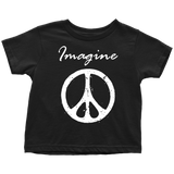 IMAGINE PEACE Short Sleeve Toddler T-Shirt - J & S Graphics