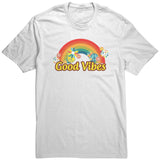 GOOD VIBES Rainbow Retro Hippie Unisex T-Shirt