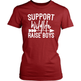 Support Wildlife Raise Boys Women's T-shirt, Mother of Boys t-shirt - J & S Graphics