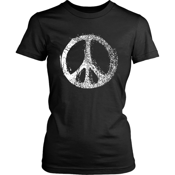 GRUNGE PEACE SIGN Women's Short Sleeve T-Shirt - J & S Graphics
