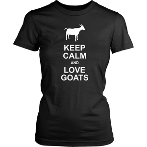 KEEP CALM and LOVE GOATS Women's T-Shirt - J & S Graphics