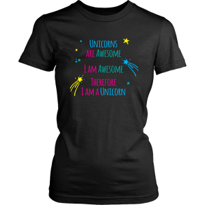 I AM an AWESOME UNICORN Women's T-Shirt - J & S Graphics