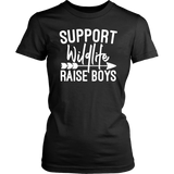 Support Wildlife Raise Boys Women's T-shirt, Mother of Boys t-shirt - J & S Graphics