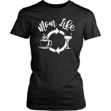 MOM LIFE, Coffee, Repeat Women's T-Shirt - J & S Graphics