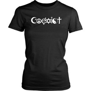 COEXIST Short Sleeve Women's T-shirt - J & S Graphics