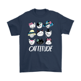 CATTITUDE Cat Faces Men's or Women's T-Shirt