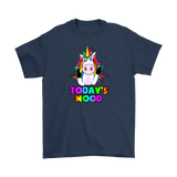 Today's Mood Unicorn giving the finger Men's and Women's T-Shirts