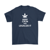 Keep Calm and Legalize It Men's T-Shirt - J & S Graphics