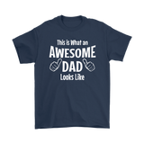 Father's Day Gift This is what an Awesome Dad Looks Like Mens T-Shirt - J & S Graphics