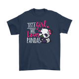 Just a Girl Who Loves Pandas Unisex T-Shirt