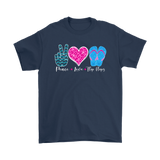 PEACE LOVE FLIP FLOPS Men's or Women's T-Shirt - J & S Graphics