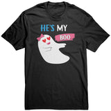 He's My BOO Ghost Halloween Unisex T-Shirt