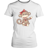 GIRL SOCK MONKEY Women's T-shirt - J & S Graphics