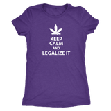 Keep Calm and Legalize It Women's Triblend T-Shirt - J & S Graphics