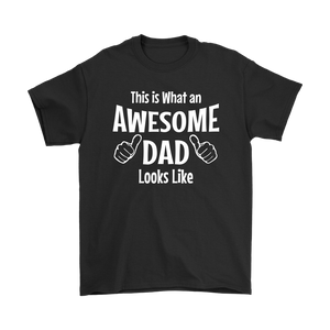 Father's Day Gift This is what an Awesome Dad Looks Like Mens T-Shirt - J & S Graphics