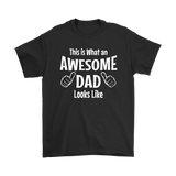 Father's Day Gift This is what an Awesome Dad Looks Like Mens T-Shirt - J & S Graphics