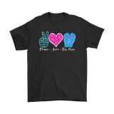 PEACE LOVE FLIP FLOPS Men's or Women's T-Shirt - J & S Graphics