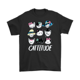 CATTITUDE Cat Faces Men's or Women's T-Shirt