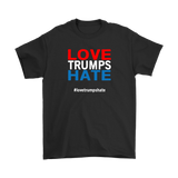 LOVE TRUMPS HATE Short sleeve Men's and Women's t-shirts