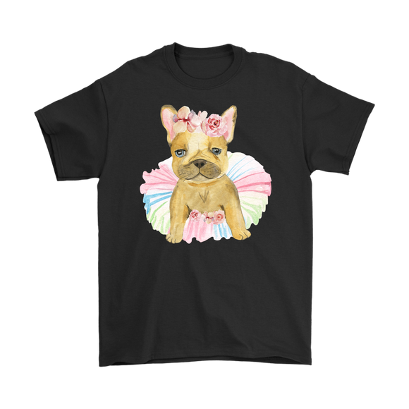 Adorable French Bulldog in TuTu, Frenchie Men's T-Shirt