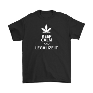 Keep Calm and Legalize It Men's T-Shirt - J & S Graphics