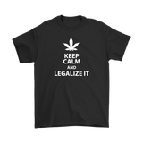 Keep Calm and Legalize It Men's T-Shirt - J & S Graphics