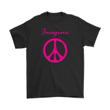 IMAGINE PEACE Men's T-Shirt, Peace Sign - J & S Graphics