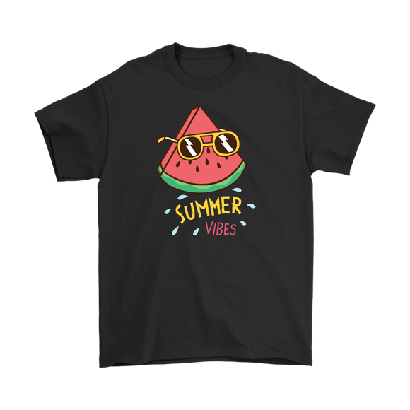 Summer Vibes Watermelon with Sunglasses Men's T-Shirt